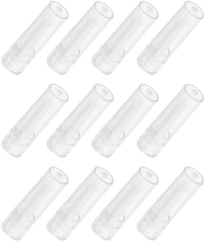 BAZEITFLOW Lot de 12 Ventouses en Silicone Transparentes pour Lentilles de Contact Rigides Outil de Retrait et Insertion Hygiénique Accessoire Santé pour Lentilles Mensuelles et