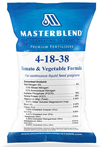 MasterBlend 4-18-38 Tomato & Vegetable Fertilizer - Bulk 1, 5 or 25 Pounds (1 Pound)