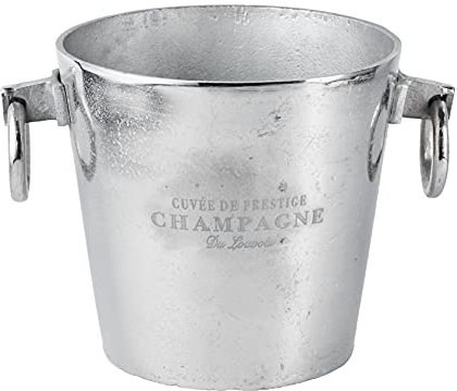 Michael Noll Champagnerkühler, Weinkühler, Flaschenkühler, Aluminium, Silber, S, M, L, 20 cm, 23 cm, 32 cm (32x24x23)