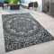 Paco Home In- & Outdoor Teppich Balkon Terrasse Vintage Orientalisches Muster Ornamente, Grösse:120x170 cm, Farbe:Schwarz