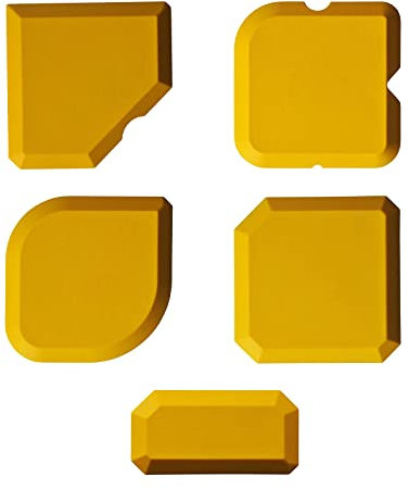 Spatule joint Silicone,Ensemble d'Outils de Calfeutrage en Silicone Kit,Instruments Lissage Joints en Silicone et l'Acrylique Set de Grattoirs à Joints Pour le Silicone Spatule à Lisser，5 pièces