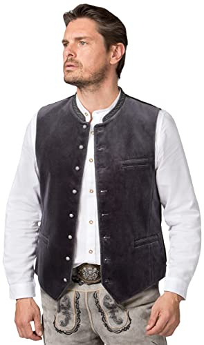 Stockerpoint Herren Trachtenweste Lorenzo I Größen 46-64 I Traditionelle & hochwertige Weste mit verstellbarem Riegel I Perfekt für Trachten & Festlichkeiten