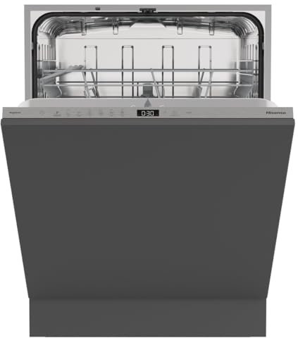 Hisense HV642D65, Lavastoviglie integrata, Classe D, 14 coperti, 47db, 6 programmi, controllo touch, fast cleaning, Apertura automatica della porta, Indicatore del tempo rimanente, 9,7L
