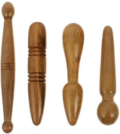 UTHCLO Aparato de Acupresión Cilíndrico para Masaje de Cabeza 4 Piezas, Herramienta Auxiliar para Masaje y Relajación Corporal