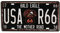 Evilandat Blechschild Metallschild Wandbild Dekoschild Nummernschild Premium Garage Design Bunt Vintage Nostalgie 30,5 x 15,5CM