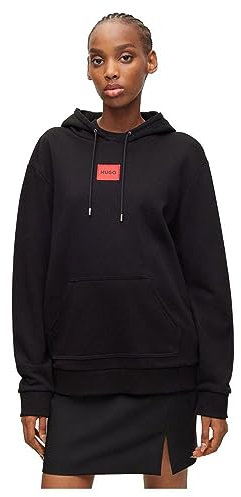 HUGO Damen Dasara_redlabel Kapuzenpullover, Black1, S EU