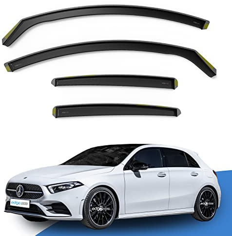 EdgeVisors Wind Deflectors for Mercedes-Benz A-Class W177 Door 4pc | 4pc Set, In-Channel Rain Guards & Accessories