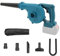 2 IN 1 laubbläser akku Kompatibel für 18v Akku, 2200W Schnurloses elektrisches Gebläse mit Staubbeutel,akku laubsauger für Reinigung von Computern, Ecken, Möbelstaub (Keine Batterien)