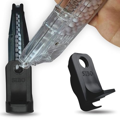 Sibo - Snabbladdare BB 6mm för Airsoft Magasin - Speedloader Pistoler Airsoft - Kompatibel med Biologiskt Nedbrytbara 0,20/0,25 BBs - Softair Laddningsverktyg