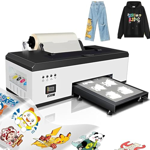 DTF-skrivare, A3 DTF-skrivareöverföringsutskriftsmaskin, T-shirt direkt till filmskrivare, automatisk omrörning av vitt bläck och tidsinställd cirkulation, for gör-det-själv-utskrift, direkt till film
