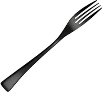 BEBEMOKO 1pièce Fourchette De Table Acier Inoxydable Noir Pour Dîner Ustensiles De Cuisine Western Élégante Et Idéale Pour Restaurant Et Maison