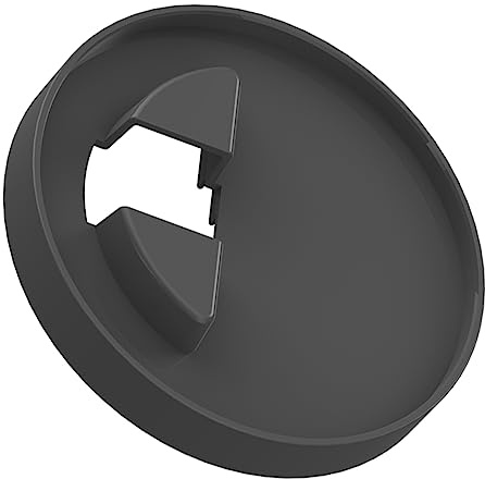 Operitacx Soporte de Escritorio para Altavoces con Gestión de Cables Diseño sin Perforaciones Color Negro Organizador de Cables para Almacenamiento Práctico y