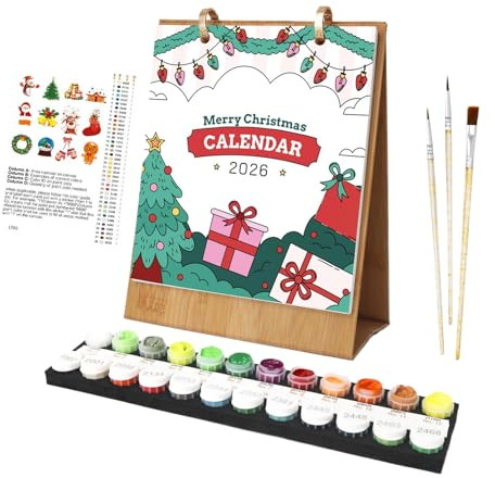 Calendario 2026 | Calendario de Adviento de 2026 veces, calendario de mesa, planificador creativo para profesores, adolescentes, niños, hogar, familia, escuela