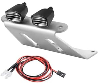 TOQPCZA RC Parts For Tamiya CW-01 RC Car Front Bumper With Light Lunch Box For Chassis Aluminum Alloy Bumper Replace Upgrade Modified Accessories