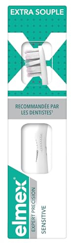ELMEX - Brosse à dents Expert Précision Sensitive - Nettoyage en profondeur et douceur des dents sensibles - Extra souple
