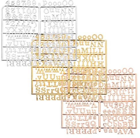 Alipis 3 piezas Tablero de Letras y Números de Fieltro y Plástico Símbolos para Mensajes Intercambiables para Decoración y Enseñanza Hogar y Oficina