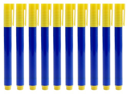 Foyy Lot de 10 Stylos Détecteur De Faux Billets Spécial Euro, Feutre Vérificateur Portable Contre Contrefaçons, Marqueur de Contrôle de Monnaie Pour Paiements en Espèces