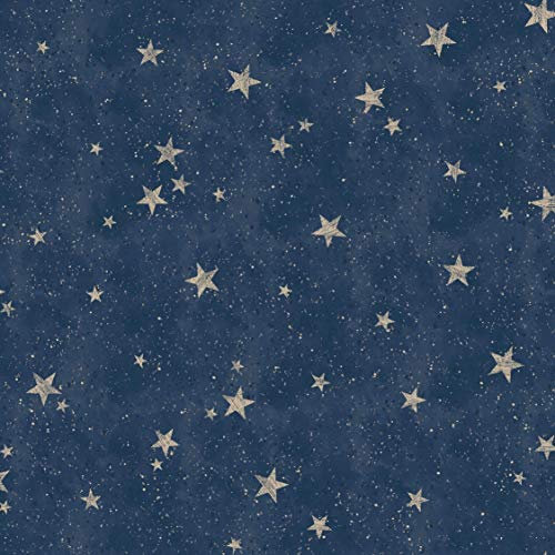 CROWN Fine Décor M1490 Papier peint - Motif étoiles, Navy
