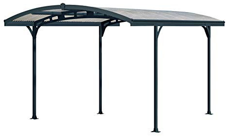 Canopia by Palram Carport Atlas 14.2m² en Polycarbonate, Aluminium Robuste et antirouille Protection de la Voiture Contre la lumière du Soleil