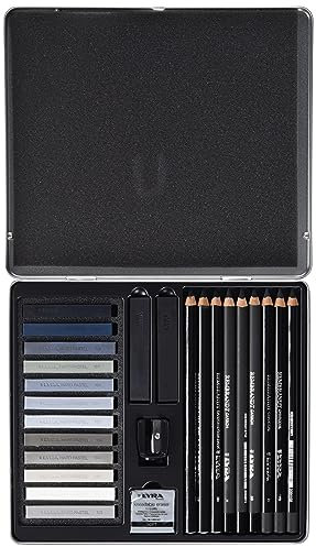 LYRA Rembrandt Monochrome Grey Tones, 25-teiliges Skizzenset in Grautönen