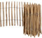 Natursache I Staketenzaun I Flexibler Zaun I Gartenzaun I Begrenzungszaun Holz I Rollzaun I Holzzaun I Beetzaun zum Stecken I Beetumrandung Holz I Steckzaun für Garten (80cm x 5m)
