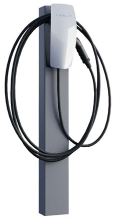Tesla Wallbox Pied VoltStand avec ancrage au sol Gris