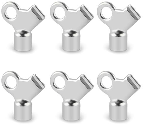 6 Piezas Llave Purgar Radiadores Llave Purgador Radiador Llave Radiador Calefaccion Reduce El Ruido Llave para Purgar Radiadores Llave para Muchos Radiadores/Calefactores