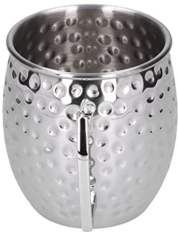 ZJchao Boccale da Birra Vintage in Acciaio Inossidabile da 550 Ml, Tazza da caffè con Manico per Latte, Acqua, e altro.