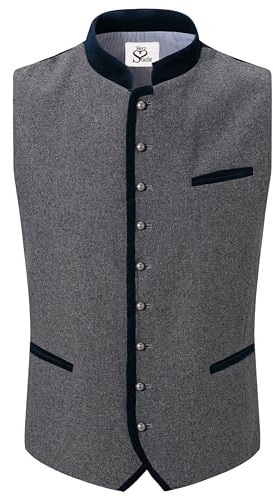 HerzSticht Gilet de Costume Traditionnel Homme (modèle: Samerberg)