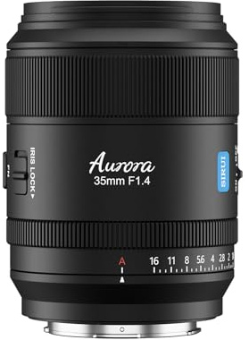 SIRUI Aurora 35mm F1.4 Vollformat Autofokus Objektiv, Weitwinkel Festbrennweite für L-Mount Kameras S1, S5, S1R, S1H, FP, FP-L, Schwarz