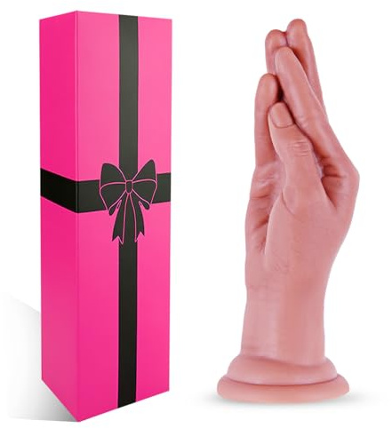 Plug anale a forma di mano realistico da 22,5 cm, in silicone morbido, dildo gigante mostruoso a pugno, ventosa potente, plug grande, per stimolazione vaginale e anale, giocattolo sessuale unisex