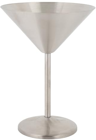 Locadence Bicchieri Martini 200 ml, Bicchieri Cocktail Riutilizzabili Acciaio Inossidabile SUS304 Isolati, Bicchiere Metallo per Picnic All'Aperto Festa Nozze Bordo Piscina