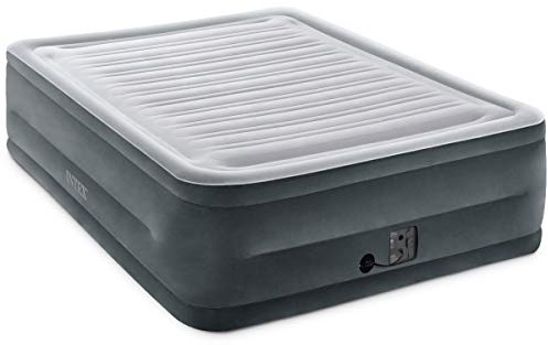 Intex Comfort Plush Elevated Dura-Beam Airbed with Internal Electric Pump, Bed Height 22, Queen