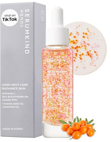 SERUMKIND Vitamin C Serum for Face Korean Skincare – Brightening for Dark Spots, Pore Refining, Discoloration Correcting – With Niacinamide – Reduces Fine Lines and Wrinkles