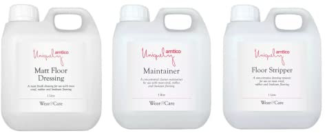 “Amtico Triple Pack – 3 x 1L FloorCare Set: Maintainer, Matt Dressing & Stripper – Complete LVT Vinyl Floor Cleaning & Maintenance Kit