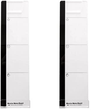 Cabilock Büroklammern 2st Monitor-seitenwand Computer-memo-board Computer-nachrichtenbrett Memoboard Überwachen Zettelhalter Überwachen Rechner Anzeigebildschirm Anzeigetafel