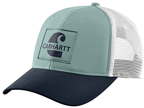 Carhartt Unisex Canvas Mesh-Back Core Graphic Cap, Farbe: Blue Surf