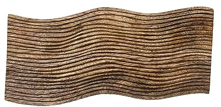 Large Grooved Mango Wood Cheese Slicer and Cutting Board, Walnut Finish