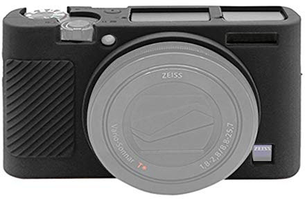 ZORSOME Kameratasche für Sony DSC-RX100 III RX100 V RX100 IV, Silikon-Gummi, Kameragehäuse, Schutzhülle für Sony DSC-RX100 III RX100 V RX100 IV, Schwarz