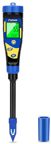 UIUZMAR Misuratore del pH del Terreno, Misuratore Digitale pH Suolo Pianta, Prato da Giardino Kit di Tester pH Terreno per Erba, Serra, Agricoltura, Tester del pH del Terreno per Acqua, Alimenti