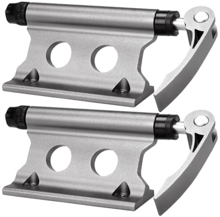 Healifty 2pcs Quick Release Bike Fork Fixing Holder Front Wheel Mount Rack for Bicycle and Car Carrier, Deep Titanium Color, Suitable for Outdoor Travel and Transport