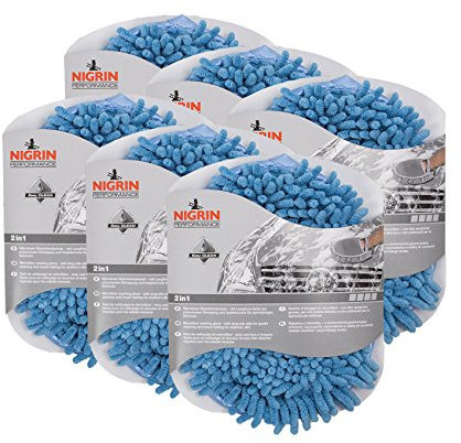 NIGRIN 6X 71110 Performance Microfaser Waschhandschuh 1 Stück