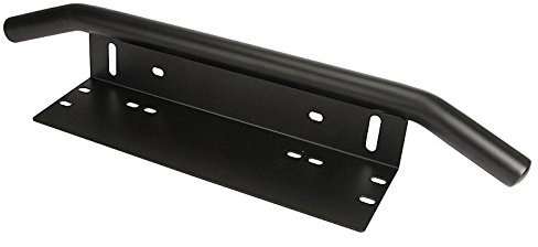 AUXTINGS 22,8 Pouces 58 cm Support de Fixation de Plaque d'immatriculation Universelle avec Plaque Pare-Choc Avant pour Barre de Guidage et Lampe de