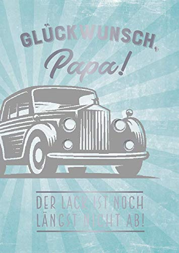 Grafisk verkstad gratulationskort pappa | musikkort med ljud | Coversong Daddy cool