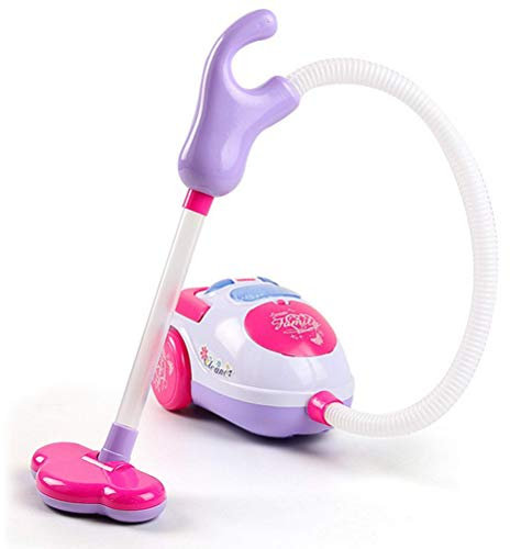 BSTCAR Kinder Spielzeug Staubsauger mit Musik und Licht, Rosa Puppe Staubsauger Klein Elektrisches Spielzeug, Mädchen