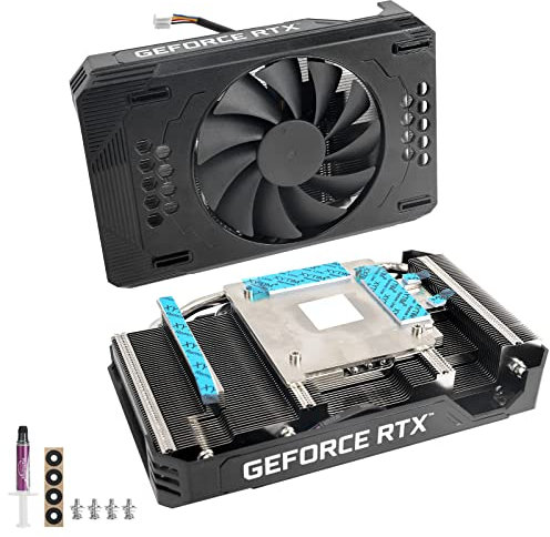 inRobert DIY ITX RTX3060 Ti Heatsink wtih Fan for RTX A4000 Mining Graphics Card