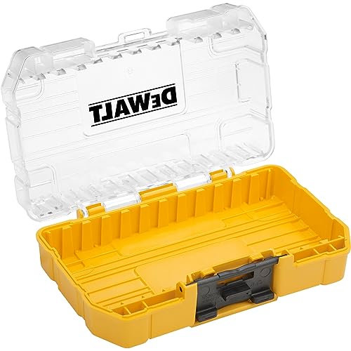 DEWALT Kleiner TOUGHCASE™ Koffer inkl. Schüttbox und Halterungen für 25mm und 57mm Schrauberbits, leer zum Nachfüllen DT70801-QZ