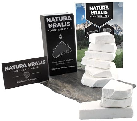 Natura Uralis Premium Belgorod Lastre di Gesso | 340g di Lastre di Gesso Bianco - Incredibile Croccantezza, Consistenza Soddisfacente, Vellutata e Solida, Sensazione ASMR