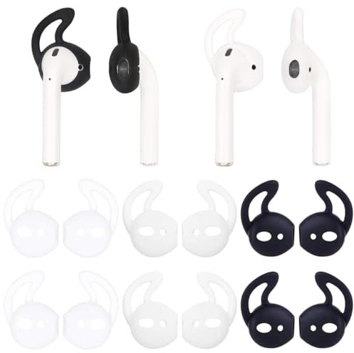 COYUN 6 Pares Almohadillas Auriculares, Accesorios Airpods, Almohadillas Airpods Pro, Respuesto De Eartips De Silicona Suave Anti-Slip Gancho De Gel Auriculares Protectivos Accessorios