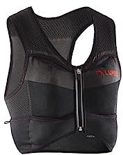 Lurbel Pro Line Kylie Pro Trail Running Weste Trinkweste Leichter Rucksack bis 4 Liter Textil Laufweste Für Damen und Herren., Schwarz-Rot, S - Pequeña